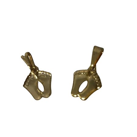 Pingente de Metal Dourado Pezinho - 200 unids