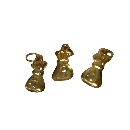 Pingente de Metal Dourado Alforje  - 200 unids