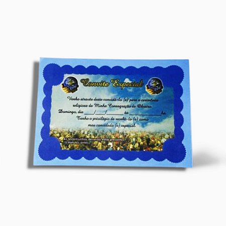 Convite Especial impd  (100 unidades)