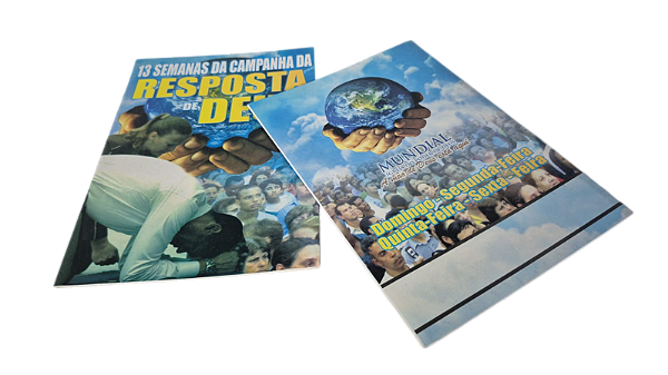 Revista Cartela 13 Semanas Resposta de Deus 20x15 cm Igreja Mundial