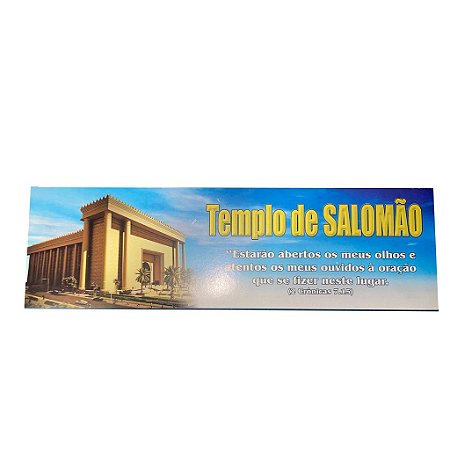 Adesivo Templo de Salomão - 48 unidades