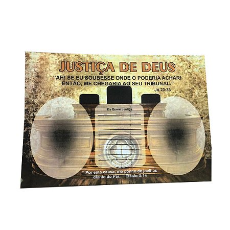 Tapete Justiça de Deus - 100 unidades