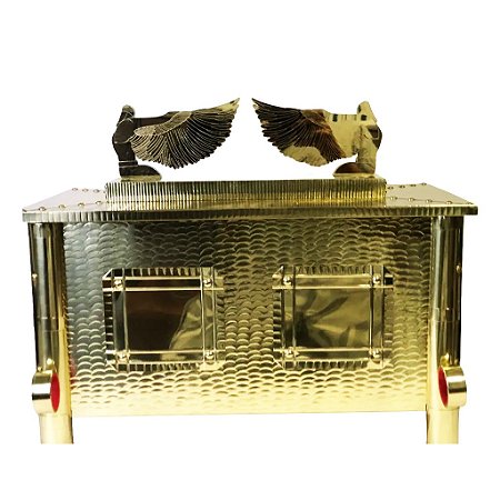 Arca da Aliança de Metal Dourada Luxo 100 CM