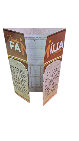 Pasta Minha Família Unida - 50 unidades