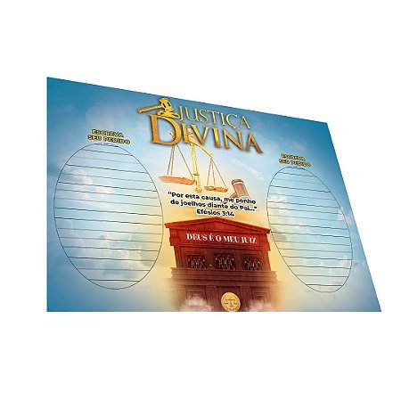 Tapete Oração Justiça Divina - 100 unidades