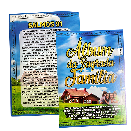 Pasta Álbum da Sagrada Família - 50 unidades