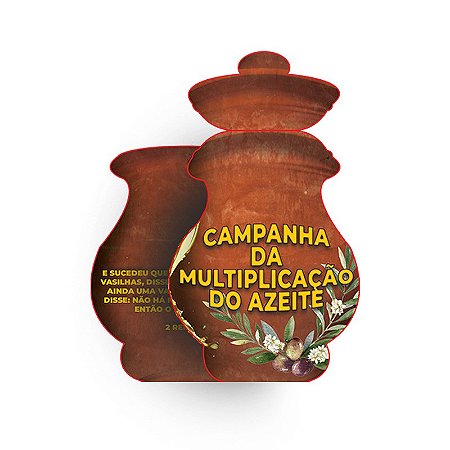 Envelope Formato Botija Campanha da Multiplicação do Azeite  (centro)