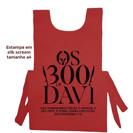 Colete De Tnt - Os 300 de Davi Vermelho - 100 unidades