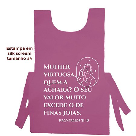 Colete De Tnt - Mulher Virtuosa Rosa - 100 unidades