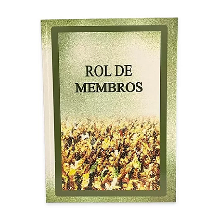 Livro Rol De Membros Para Igreja