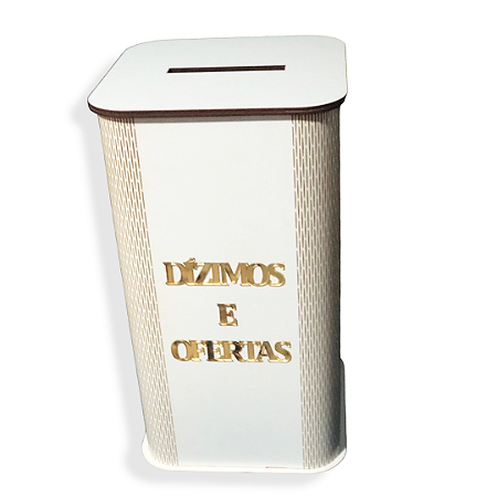 Gazofilácio Dízimos E Ofertas Igreja (grande) Branco Mdf