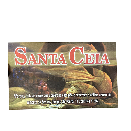 Envelope Colado Santa Ceia campanha – 100uni