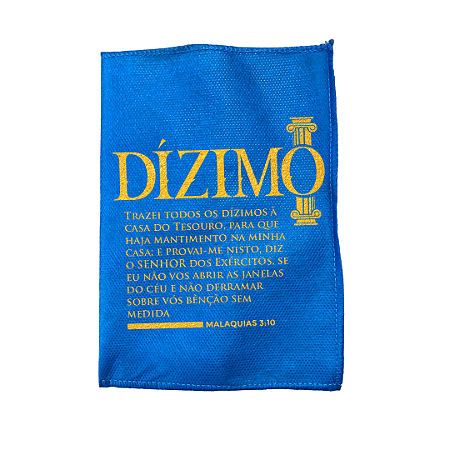 Saquitel TNT Dizimo azul 100 unidades