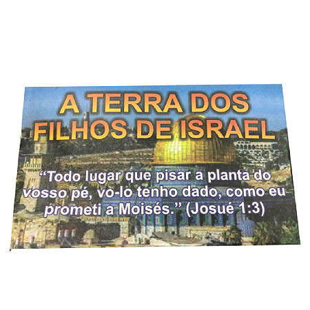 Envelope Terra dos Filhos de Israel Colado - 100 unid