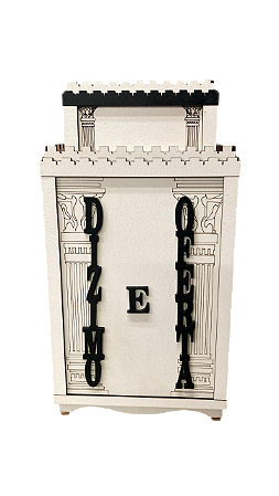 Gazofilácio Dízimos E Ofertas Igreja Branco Em Mdf Pequeno