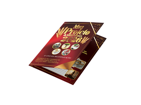 Pasta Meu Projeto de Vida 2026 O Ano da Multiplicação - 50 unidades