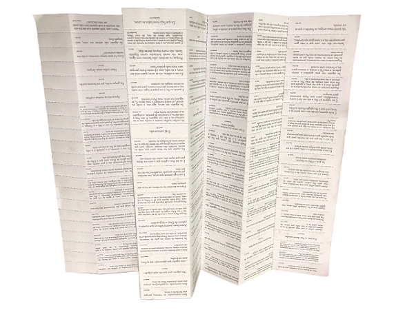 Folha de Promessas picotada 1500 unids