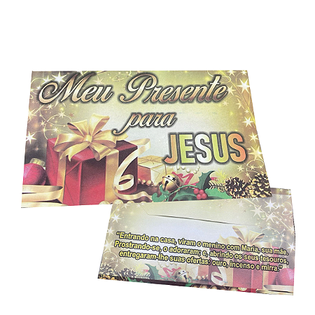 Envelope Meu Presente para Jesus (100 unidades)