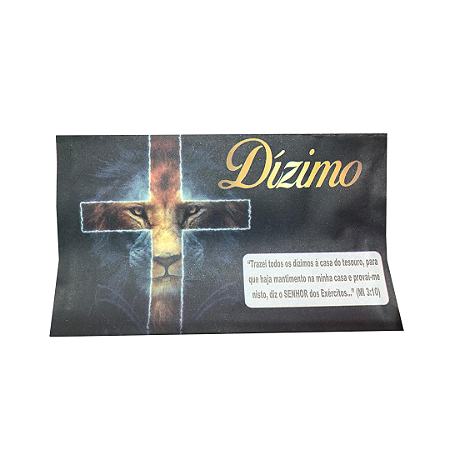 Envelope Colado Leão Dízimo 100 unidades
