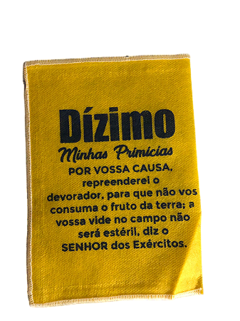 Saquitel Dízimo Minhas Primicias TNT 50 UNIDADES