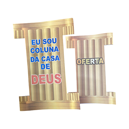 Envelope Eu sou Coluna da Casa de Deus - 100 unidades