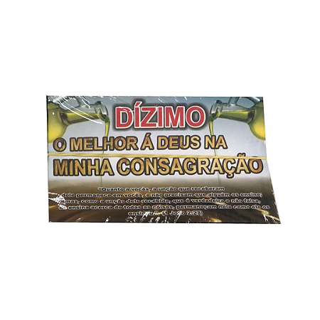 Envelope Colado Consagração dos Dizimistas - 100 unidades