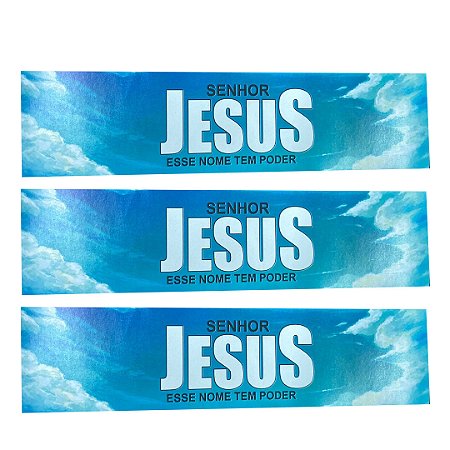 Adesivo Jesus 20X5 CM - 100 unidades