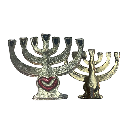 Menorah Candelabro IURD Metal Zamac - 10 unidades