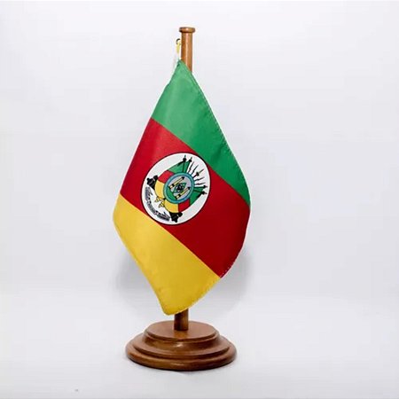 Rio Grande do Sul Bandeira De Mesa 14x21 cm com pedestal