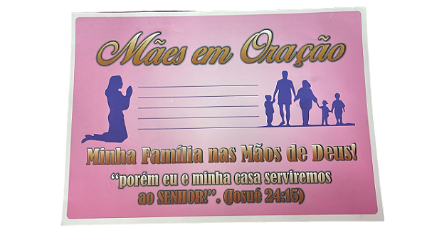 Tapete Mães em Oração a4 - 100 unidades