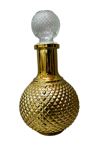 Jarro Consagrador Grande de Vidro Dourado detalhado Bola G