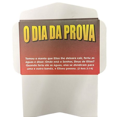envelope o dia da prova dizimo/oferta 100 unidades