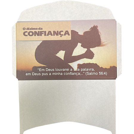 envelope aberto o dizimo da confiança - 100 unidades