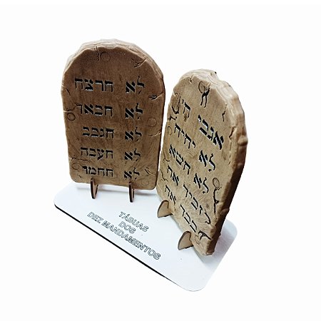 Miniatura Tábua dez Mandamentos 18x20 Boa Qualidade