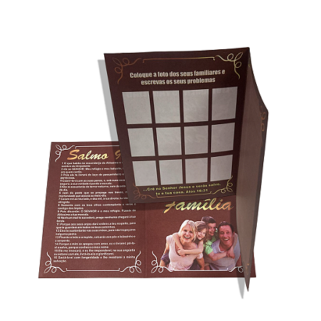 Pasta Álbum Livramento da Família Salmo 91 - 50 unidades