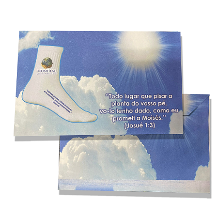 Envelope Meia Josué 1:3 Colado IMPD - 100 unidades