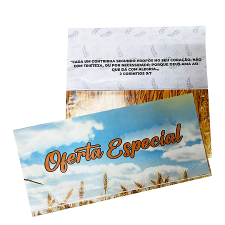 Envelope Oferta Especial Grande Colado 23x10cm 100 unid