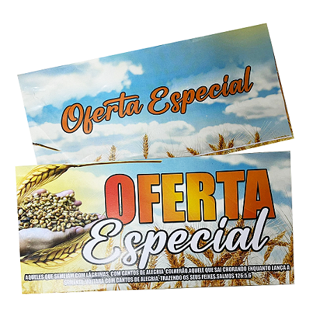 Envelope Oferta Especial Grande Colado 23x10cm 250 unid