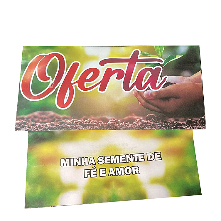 Envelope Especial  Oferta semente Colado - 23x10cm - 50unid