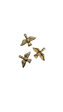 Pingente Pomba Dourado – 100 unids