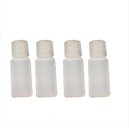 Frasco com Tampa de Rosca Flaconete Quadrado de 5ml - 1000 unidades