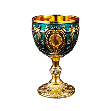 Cálice Taça Importado Vintage Azul Pedras – 1 unidade