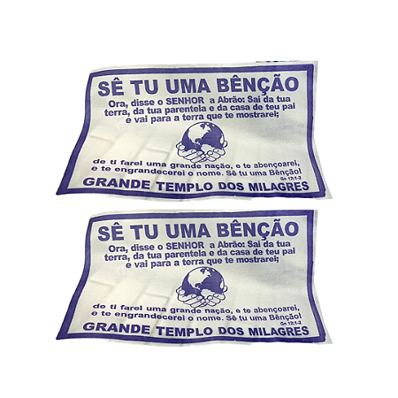 Manto Lenço Se Tu Uma Benção Igreja Mundial - 100 unid