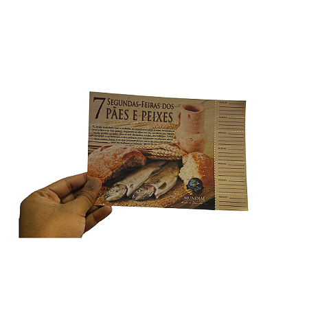 Cartela 7 dias dos Pães e Peixes IMPD - 100 UNIDADES