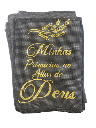 Saquitel Dízimo Minhas Primícias no Altar TNT - 50 unidades