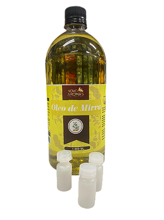 Óleo de Unção  – Mirra 1 LT + 100 Flaconetes de 5ml Transparente