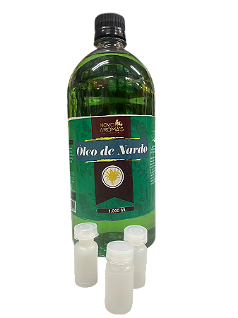 Óleo de Unção  – Nardo 1 LT + 100 Flaconetes de 5ml Transparente