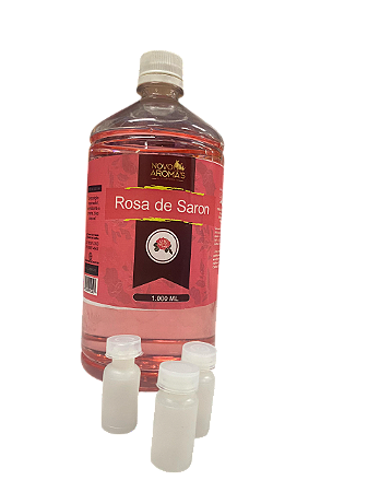 Óleo de Unção  – Rosa de Saron 1 LT + 100 Flaconetes de 5ml Transparente