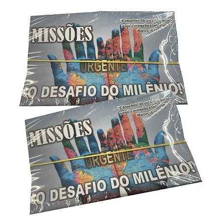 Envelope Missões O Desafio colado - 100 unidades