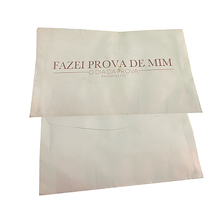 Envelope Colado Fazei Prova de Mim 100 unidades